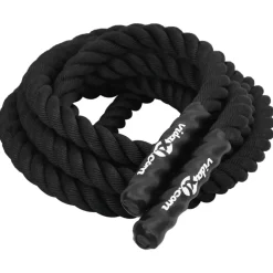 Fitness*vidaXL Battle Rope Zwart 6 m 4,5 kg Polyester