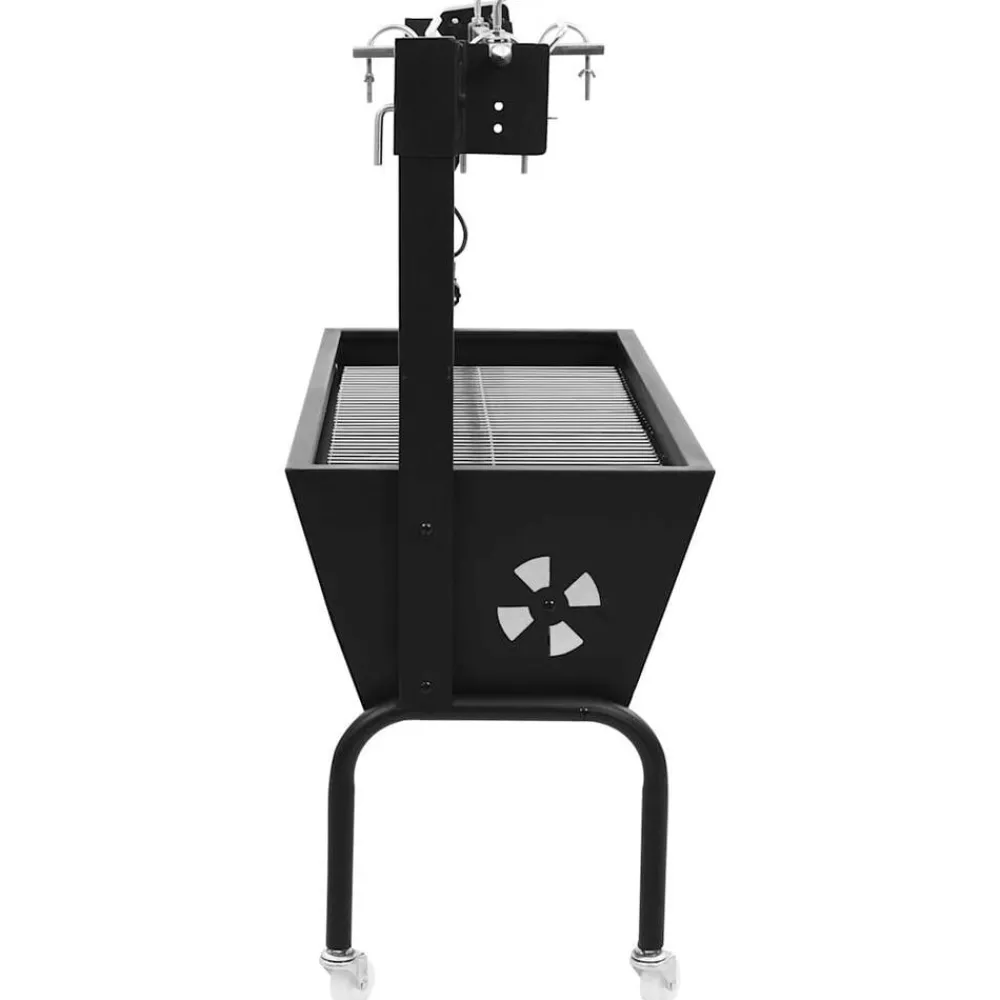 Keuken & Eetkamer*vidaXL BBQ draaispit elektrisch roestvrij staal