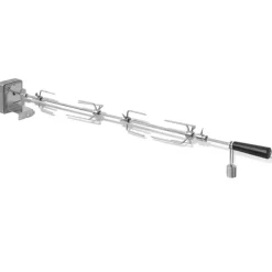 Keuken & Eetkamer*vidaXL BBQ Draaispit met motor staal 1000 mm