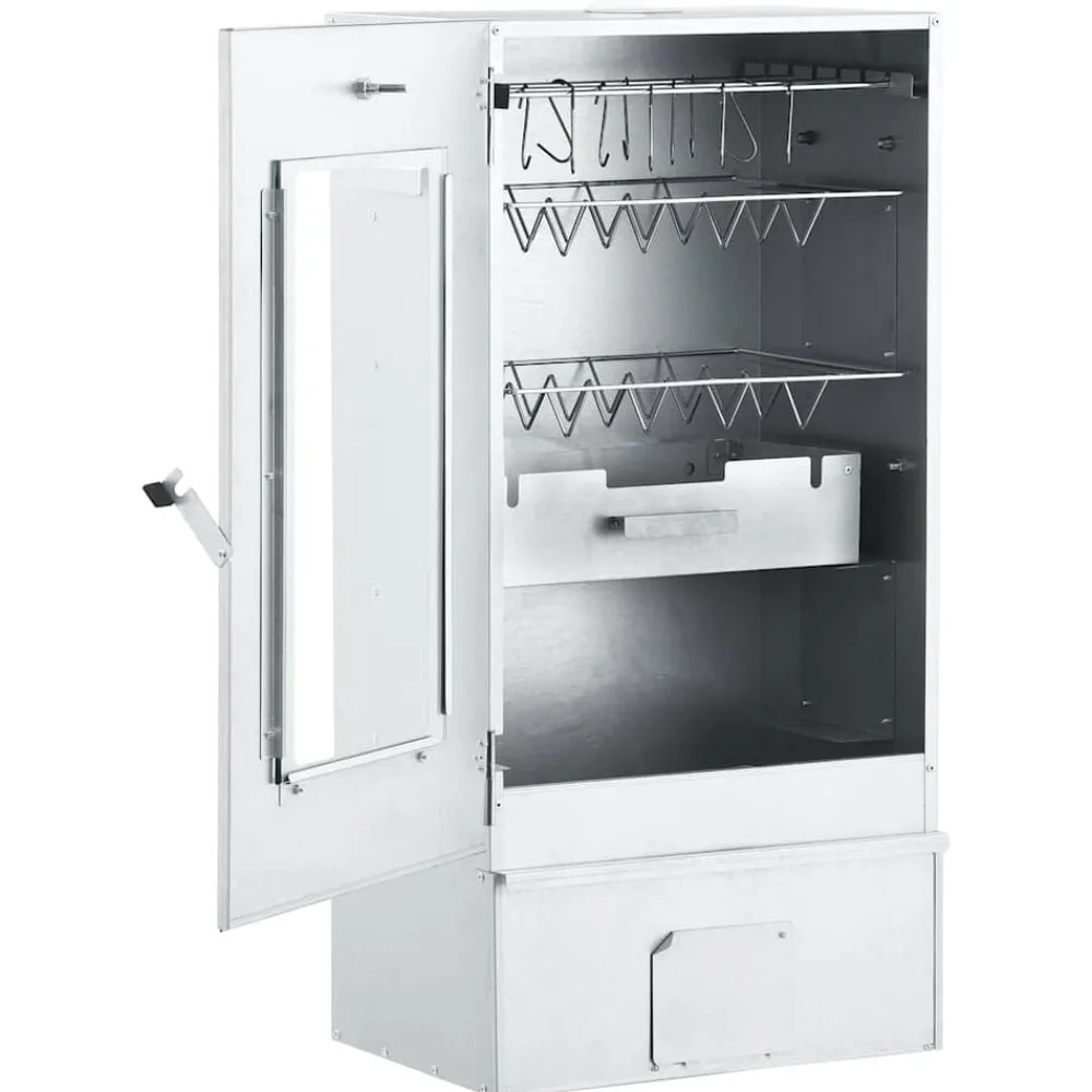 Keuken & Eetkamer*vidaXL BBQ-rookoven met 1 kg houtsnippers 44,5x29x83 cm