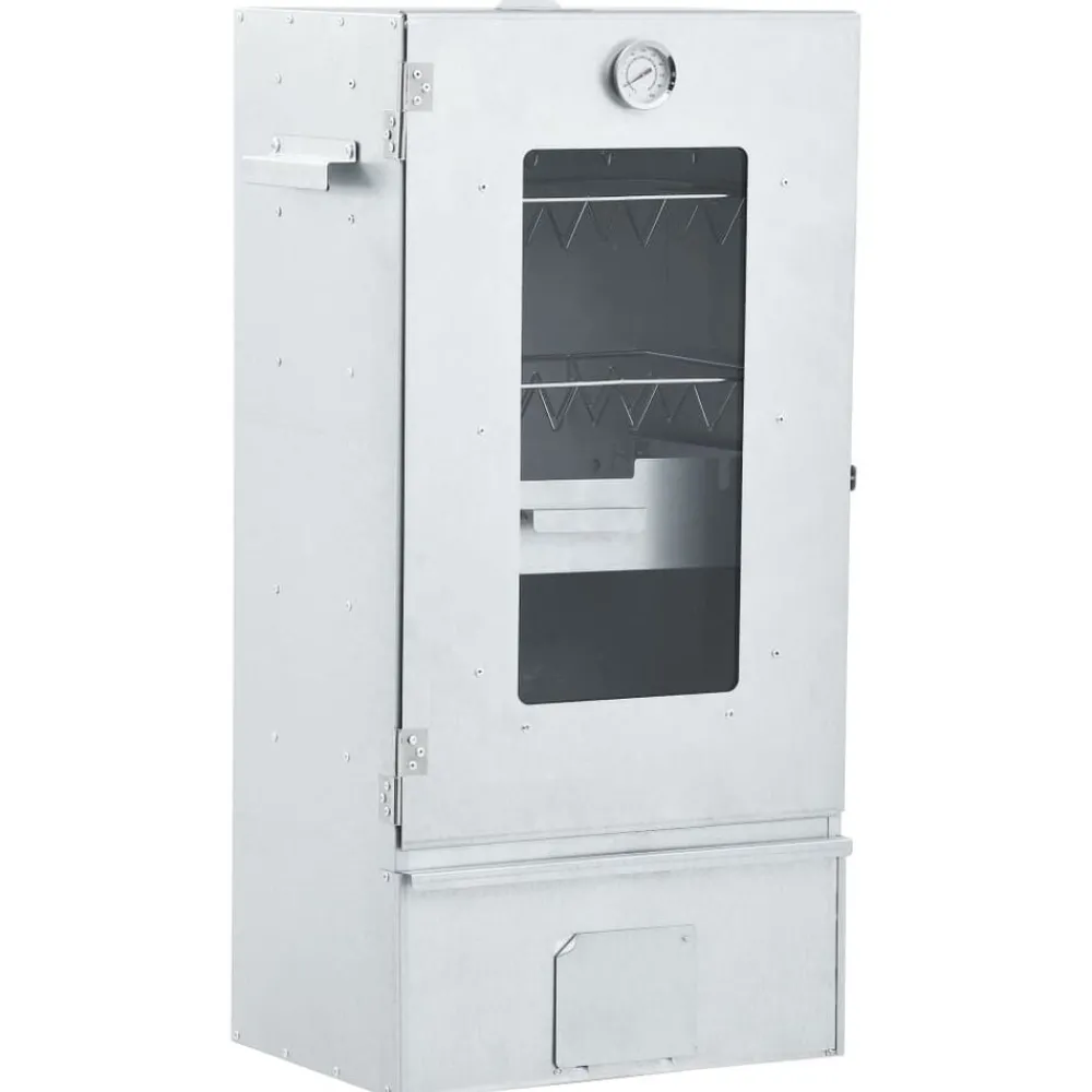 BBQ-rookoven met koude rookgenerator gegalvaniseerd staal>vidaXL Outlet