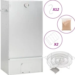 BBQ-rookoven met koude rookgenerator gegalvaniseerd staal>vidaXL Outlet