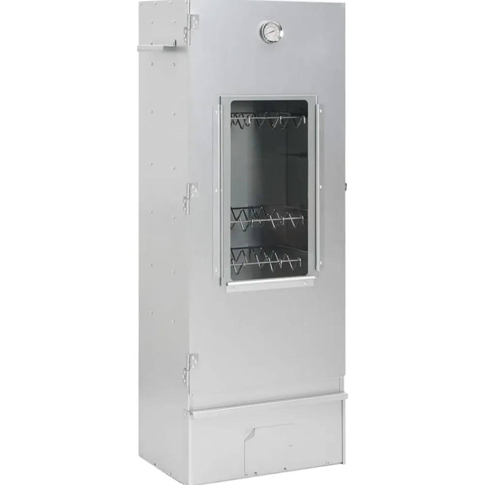 Keuken & Eetkamer*vidaXL BBQ-rookoven met koude rookgenerator gegalvaniseerd staal