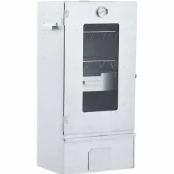Keuken & Eetkamer*vidaXL BBQ-rookoven met koude rookgenerator gegalvaniseerd staal