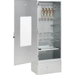 BBQ-rookoven met koude rookgenerator gegalvaniseerd staal>vidaXL Online