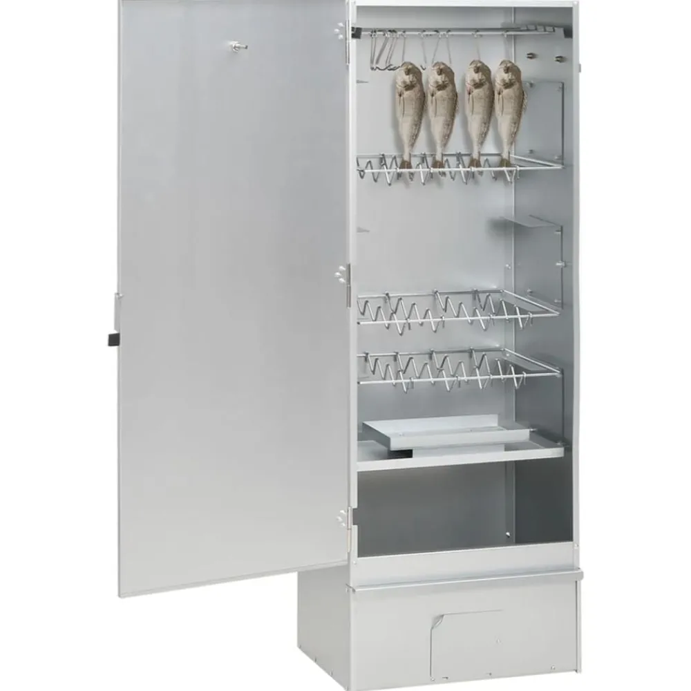 BBQ-rookoven met koude rookgenerator gegalvaniseerd staal>vidaXL Online