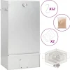 Keuken & Eetkamer*vidaXL BBQ-rookoven met koude rookgenerator gegalvaniseerd staal