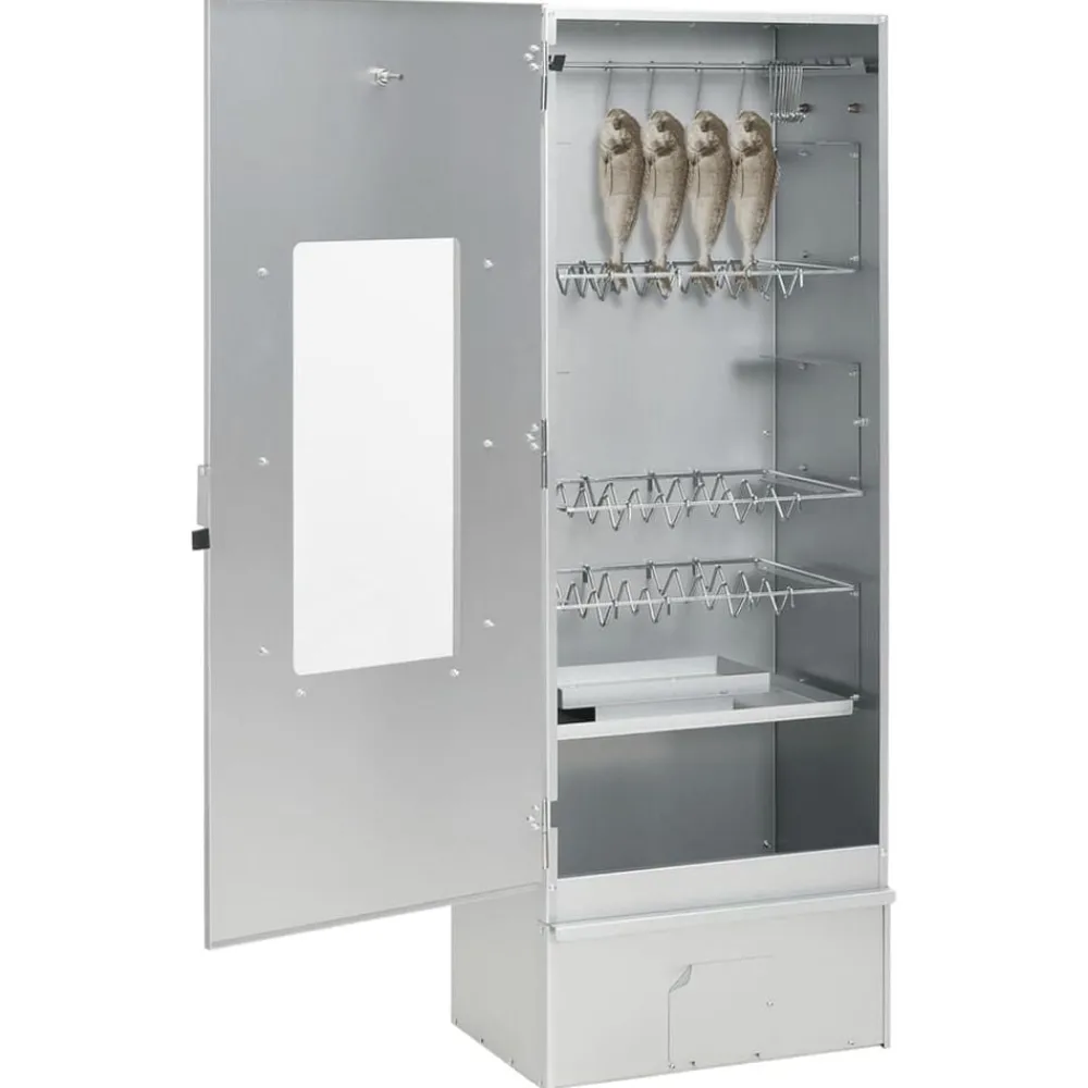 BBQ-rookoven met koude rookgenerator gegalvaniseerd staal>vidaXL New