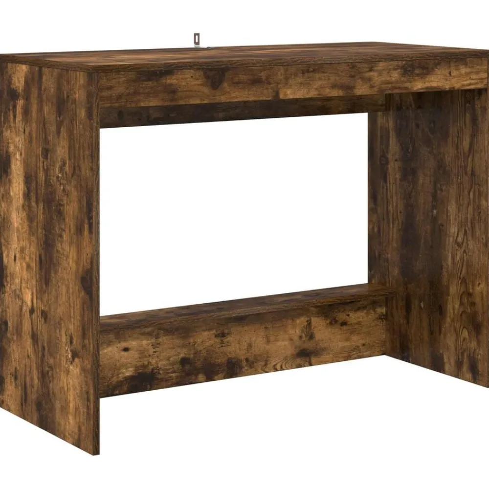 Kantoormeubelen*vidaXL Bed Bureau 100 x 45 x 75 cm Bewerkt hout Gerookt eiken