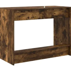 Kantoormeubelen*vidaXL Bed Bureau 100 x 45 x 75 cm Bewerkt hout Gerookt eiken
