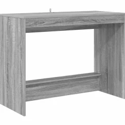 Kantoormeubelen*vidaXL Bed Bureau 100 x 45 x 75 cm Bewerkt hout Grijs sonoma
