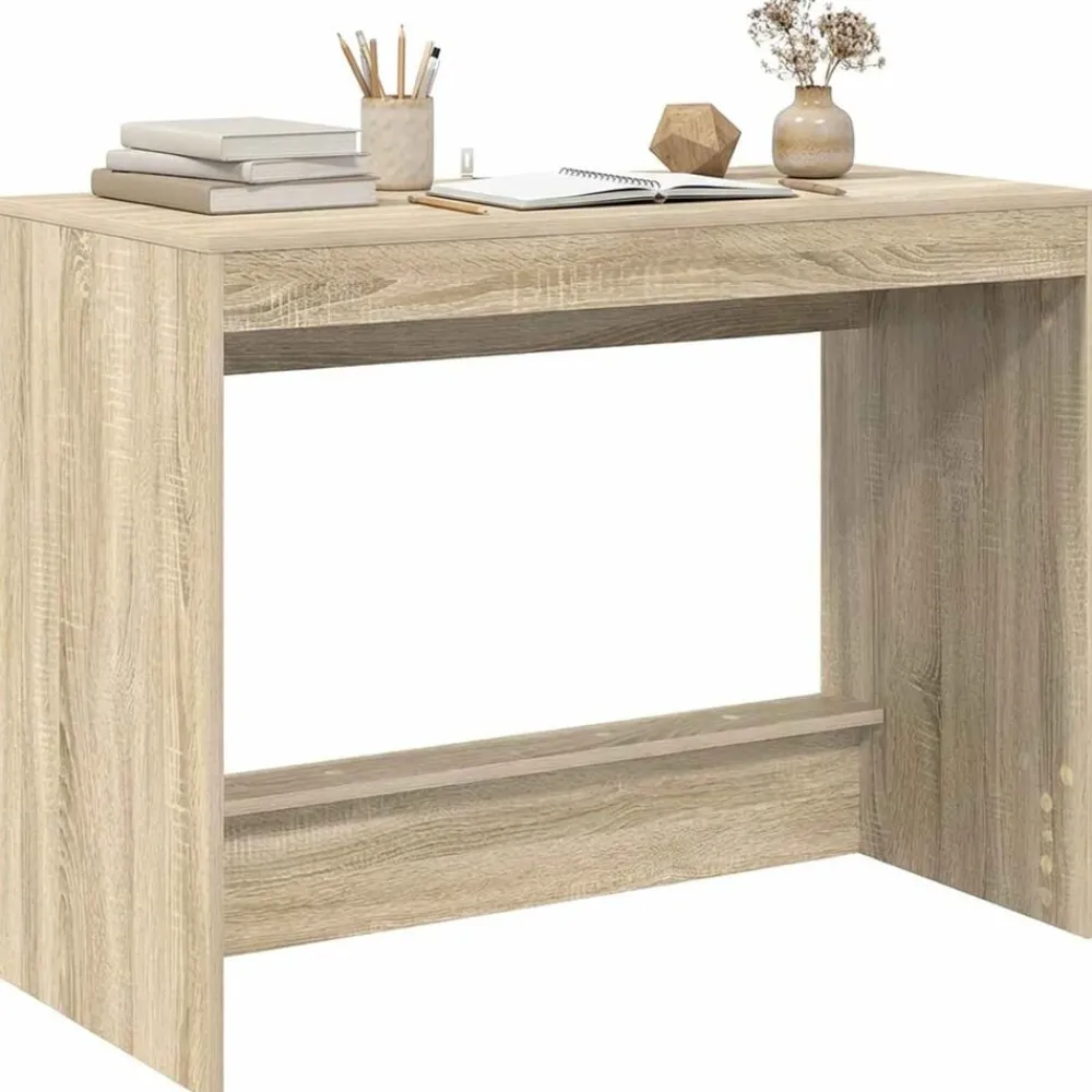 Bed Bureau 100 x 45 x 75 cm Bewerkt hout>vidaXL Online