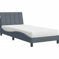 Bed met matras "Hanko" fluweel 80x200 cm>vidaXL Online
