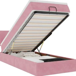 Bed poef met matras en LED's 80x200 cm fluweel>vidaXL Sale