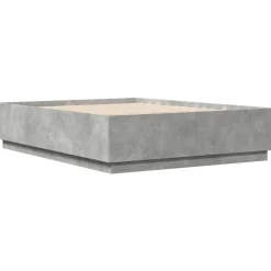 Bedden & Accessoires*vidaXL Bedframe bewerkt hout 160x200 cm Betongrijs