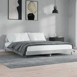 Bedframe bewerkt hout 200x200 cm>vidaXL Online