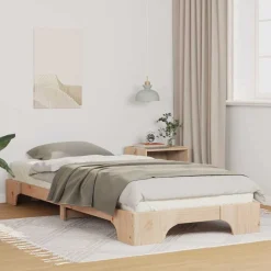 Bedframe Bruin 80 x 210 cm Massief grenenhout>vidaXL Outlet