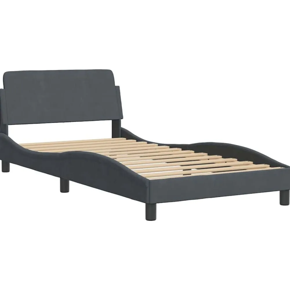 Bedframe "Dover" fluweel 100x203 cm>vidaXL Hot