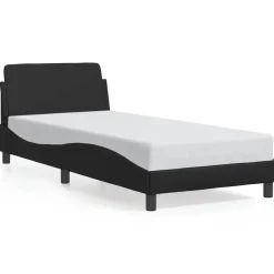 Bedden & Accessoires*vidaXL Bedframe "Dover" kunstleer 80x200 cm Zwart
