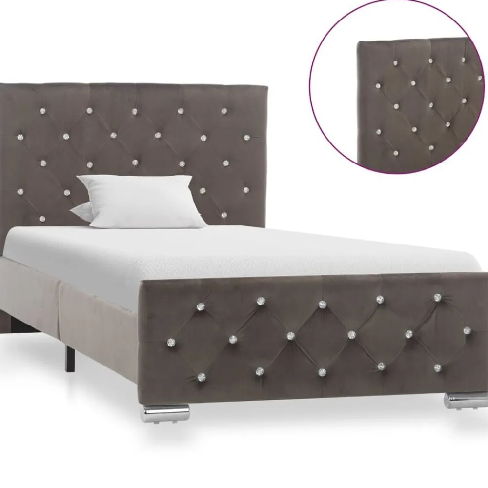 Bedframe fluweel 90x200 cm>vidaXL