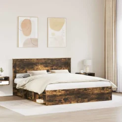 Bedframe 200 x 200 cm Massief grenenhout><noscript><img width=