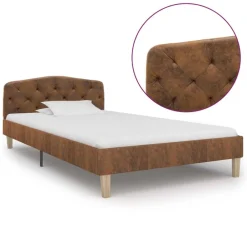Bedframe kunstsuède 90x200 cm>vidaXL Online