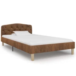 Bedframe kunstsuède 90x200 cm><noscript><img width=