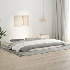 Bedframe massief grenenhout 200x200 cm>vidaXL Outlet