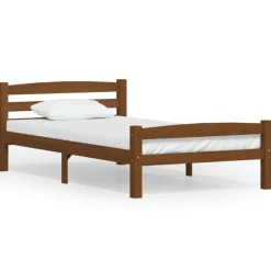 Bedframe massief grenenhout 90x200 cm>vidaXL Best