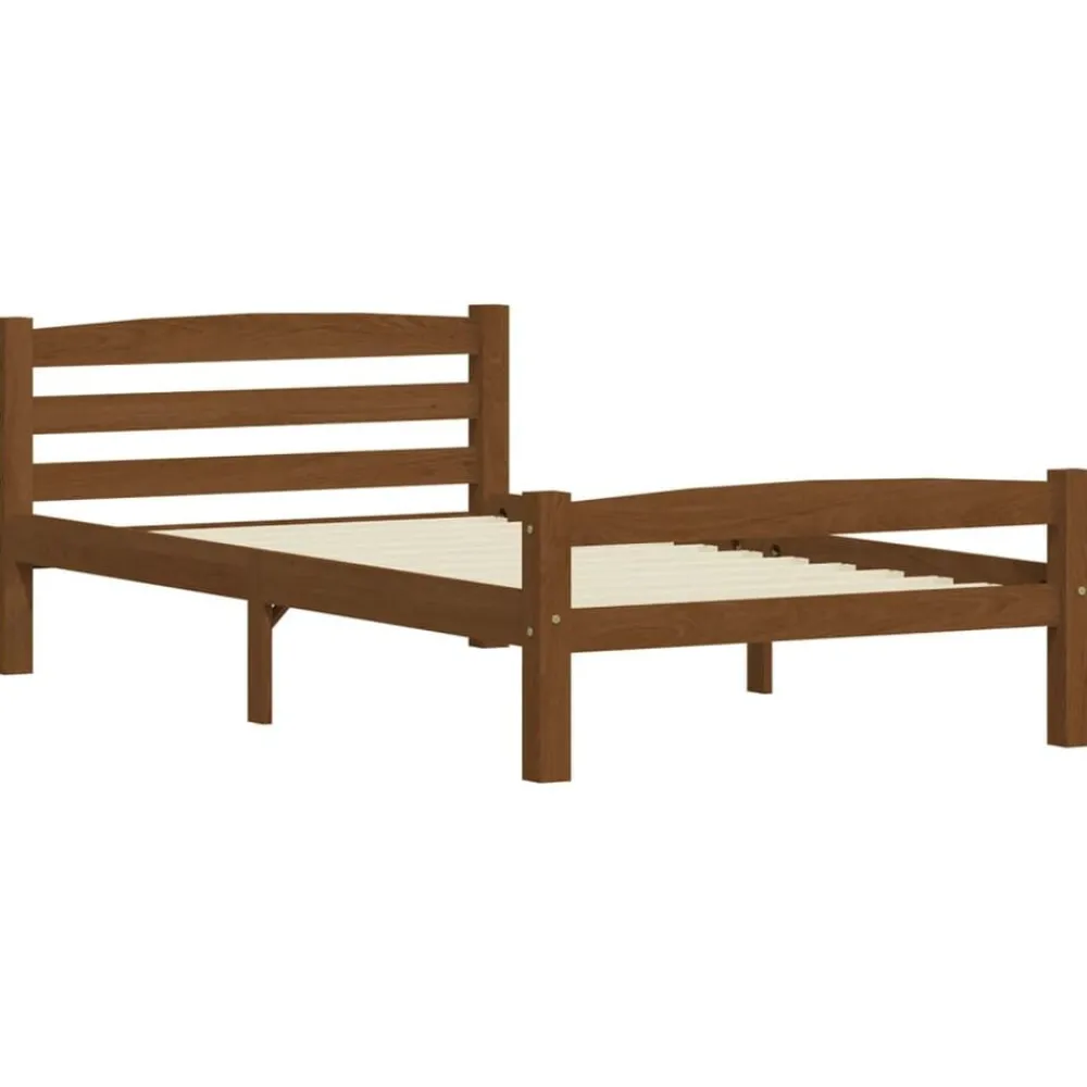 Bedframe massief grenenhout 90x200 cm>vidaXL Best