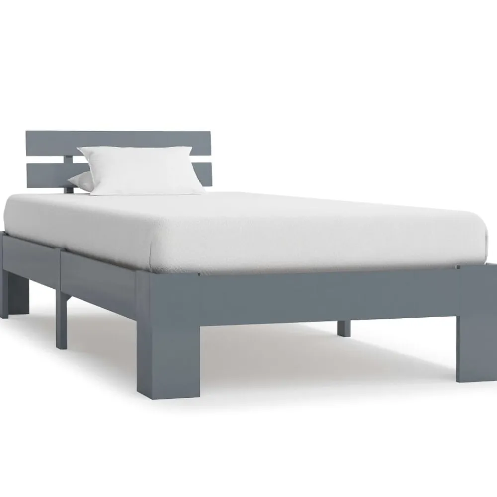 Bedframe massief grenenhout 90x200 cm>vidaXL Discount