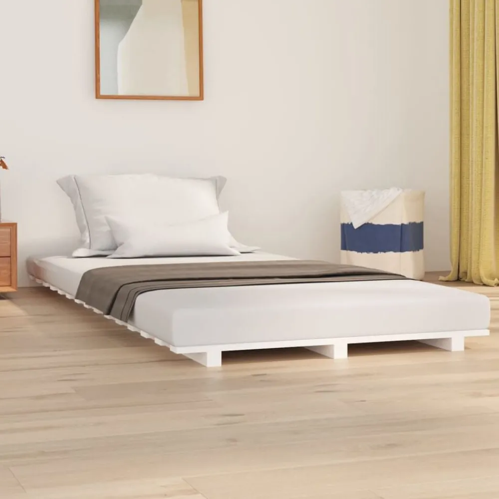 Bedframe massief grenenhout 90x200 cm>vidaXL Outlet