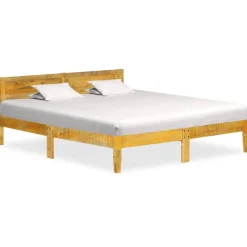 Bedframe massief mangohout 180 cm>vidaXL Best