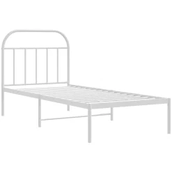 Bedframe met hoofdbord metaal 90x200 cm><noscript><img width=