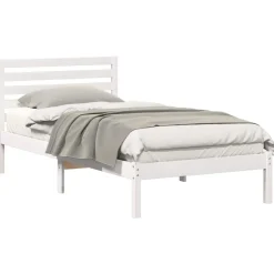 Bedframe met hoofdeinde 80 x 200 cm Massief grenenhout>vidaXL New
