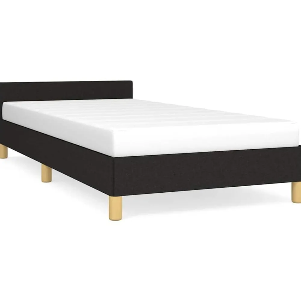Bedframe met hoofdeinde zonder matras 80x200 cm stof>vidaXL Best