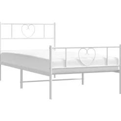 Bedframe met hoofd- en voeteneinde metaal 75x190 cm><noscript><img width=