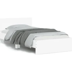 Bedframe met hoofdbord en LED-verlichting 100x200 cm>vidaXL Best