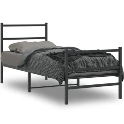 Bedframe met hoofd- en voeteneindemetaal 75x190 cm>vidaXL