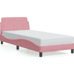 Bedframe met hoofdeinde "Dover" 80x200 cm fluweel>vidaXL New