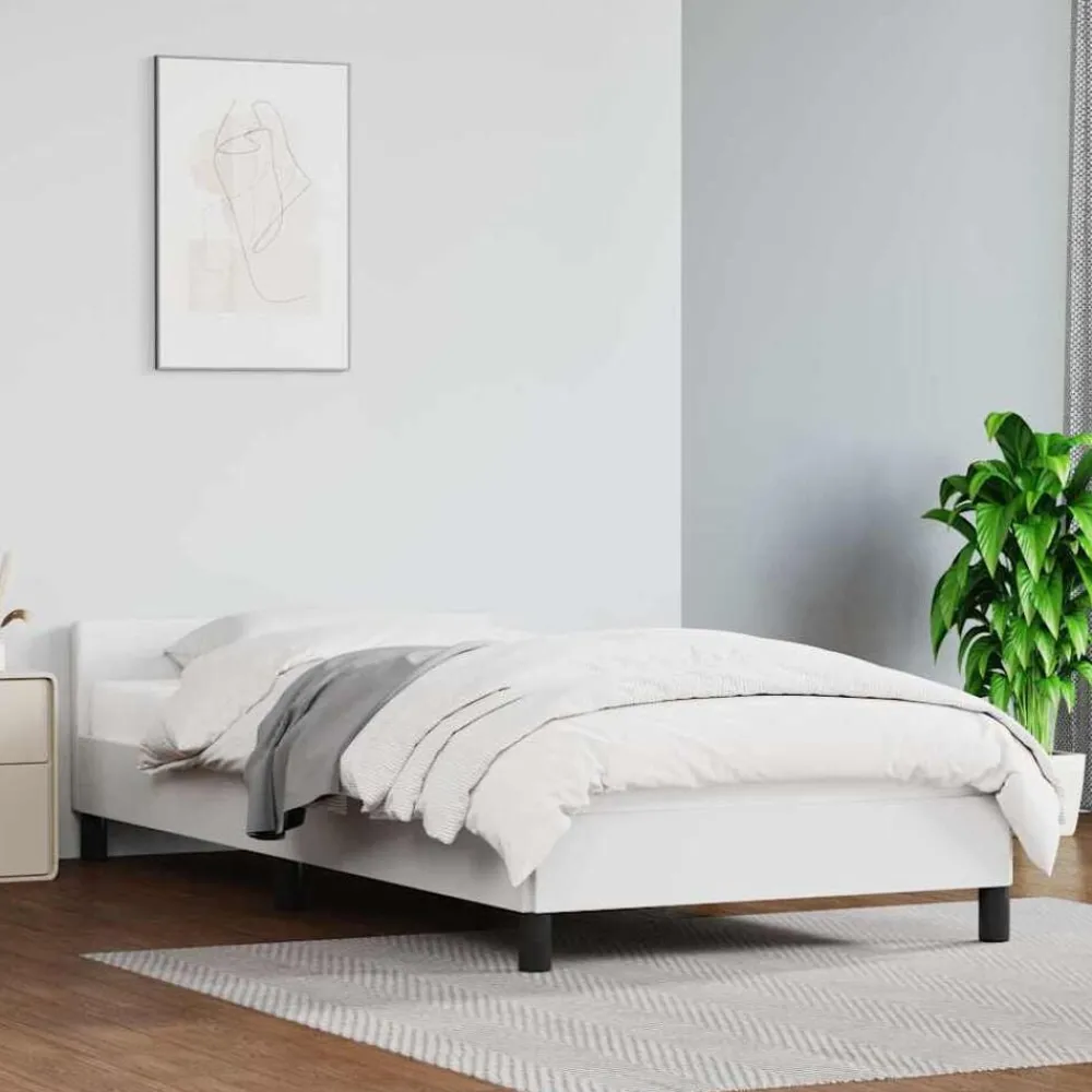 Bedframe met hoofdeinde zonder matras 80x200 cm>vidaXL Outlet