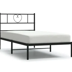 Bedframe met hoofdbord metaal 75x190 cm>vidaXL Best
