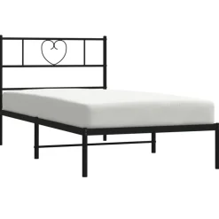 Bedframe met hoofdbord metaal 75x190 cm><noscript><img width=