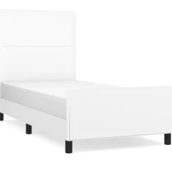 Bedframe met hoofdbord kunstleer 80x200 cm>vidaXL Best