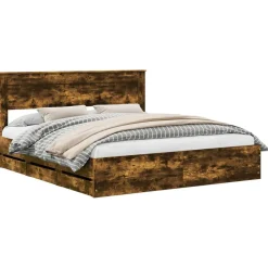 Bedframe met lade 200 x 200 cm Ingenieurshout>vidaXL Hot