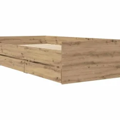 Bedframe met lade Artisan Eiken 100 x 200 cm Massief grenenhout>vidaXL New