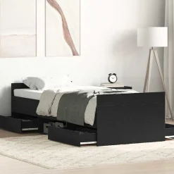 Bedframe met lade 193 x 78 x 50 cm Bewerkt hout>vidaXL New