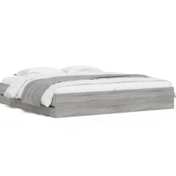 Bedframe met lades bewerkt hout eiken 200x200 cm>vidaXL Clearance