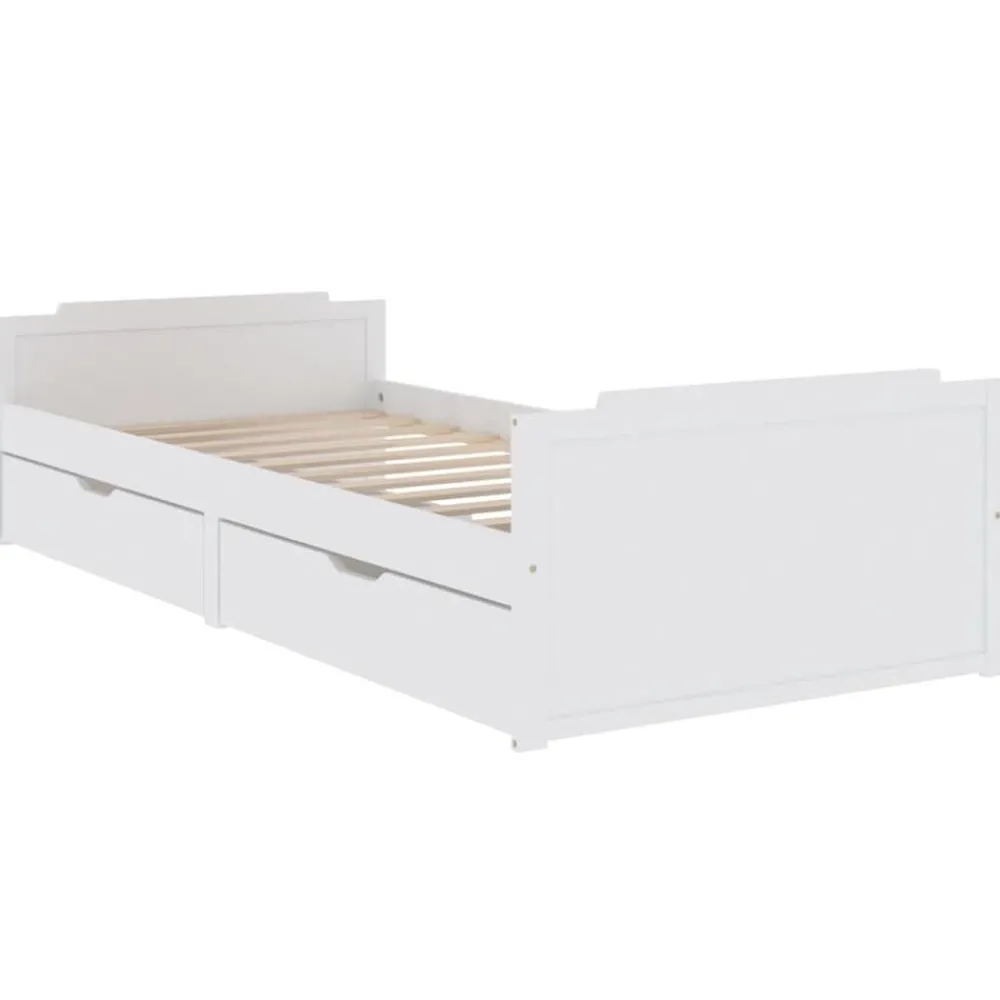 Bedframe met lades massief grenenhout 90x200 cm>vidaXL Outlet