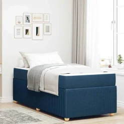 Bedframe met matras 80 x 200 cm Stof>vidaXL Online